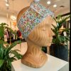 Bandeau de soin visage en bambou - Fleurs vertes