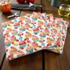 Feuilles essuie tout lavables motif cupcakes empilées Feuilles essuie-tout lavables motif Cupcakes, coton imprimé et microfibre, Atelier Julac