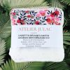 Lingette démaquillante lavable bambou et coton fleurs rouges Atelier Julac Lingette démaquillante lavable bambou et coton motif fleurs rouges — Atelier Julac