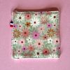 Lingette démaquillante lavable coton fleuri rose Atelier Julac Lingette démaquillante lavable coton fleuri rose et vert et bambou, Atelier Julac