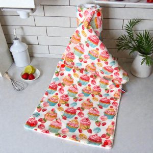 Rouleau essuie-tout lavable avec pressions motif gourmandise - Atelier Julac
