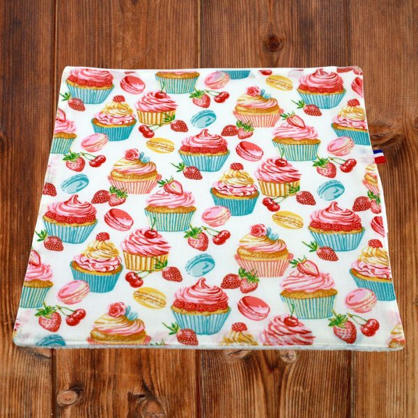Essuie-tout lavable réutilisable motif Cupcakes Atelier Julac Essuie-tout lavable réutilisable motif Cupcakes en coton, zéro déchet, Atelier Julac