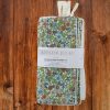 Serviette visage lavable bambou motif fleurs Atelier Julac