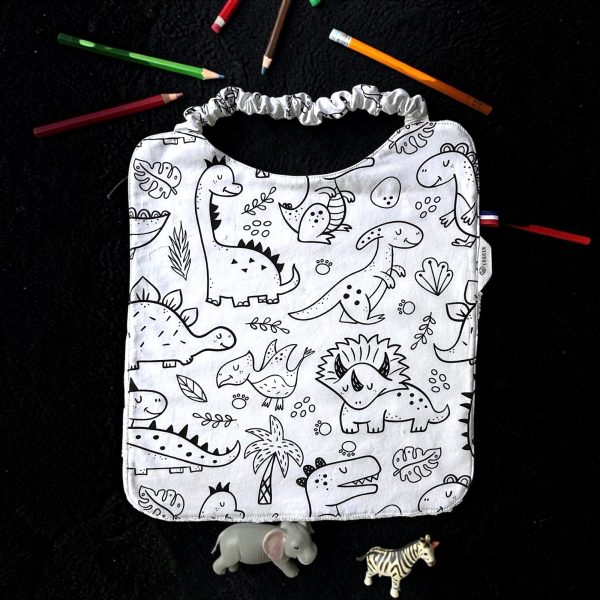 tablier-bavoir-maternelle-bambou-dino Tablier bavoir en éponge de bambou motif dinosaures pour la maternelle - Atelier Julac